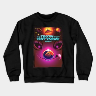 Parody Alien Design- The Truth is Not Out There (Burp!) Crewneck Sweatshirt